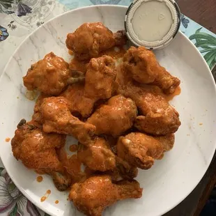 Mild buffalo chicken wings. Second meal from the order.