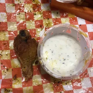 Drum next to 2oz ranch for size comparison