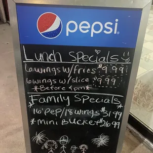 Lunch &amp; Family Specials 08.06.22