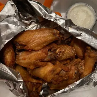 Plain (no sauce) wings