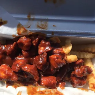 Spicy bbq LA Chop Fries