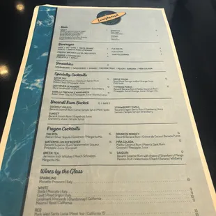 the menu