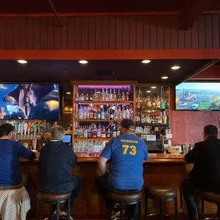 people sitting at the bar