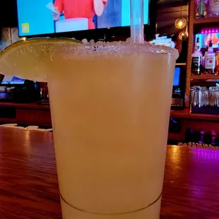 Margarita with a Grand Marnier float