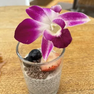Chia seed parfait!  Yummy!