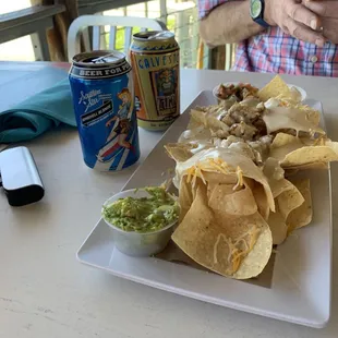 Nachos and local beer
