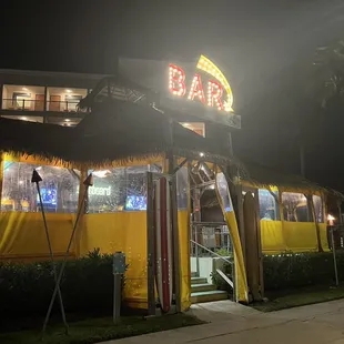 Cute, quaint bar across from the ocean