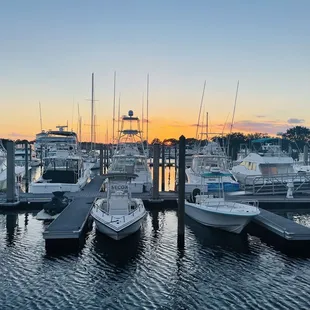 boats docked at a marina
