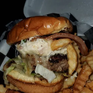 Crab and Bacon Burger