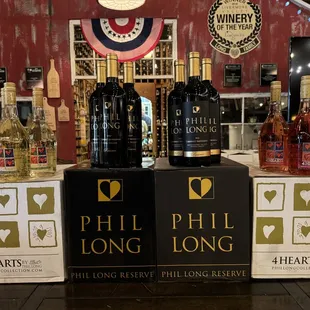 New 4 Hearts moscatos in the house and Phil Long Reserve Cabernets are back!