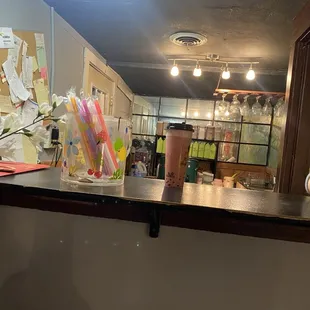 Boba tea area