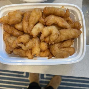 Lemon chicken in real life.