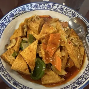 B55. Home Style Fried Tofu