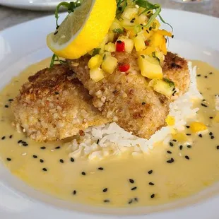 Mac Nut Crusted Opah