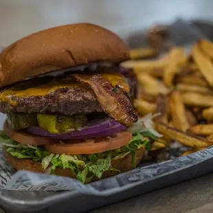 Longhorn Bacon Cheeseburger