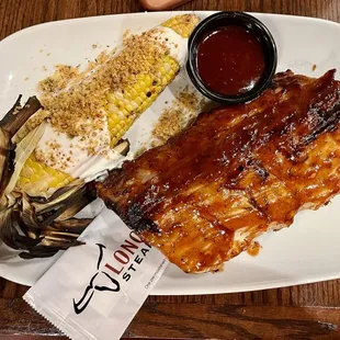 Baby Back Ribs and Fire-Grilled Corn On The Cob