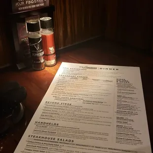 Just looking over the menu