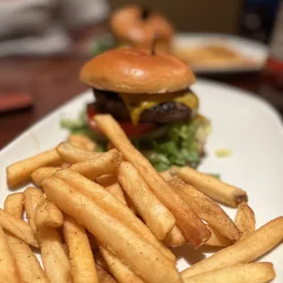 The PERFECT cheese burger for lunch!