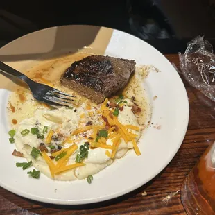 Plate soaked in grease