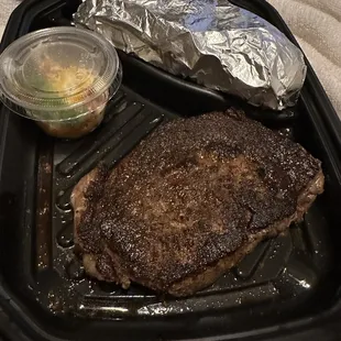 Ribeye to go - it was meh