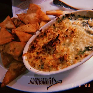 Parmesan Crusted Spinach Dip