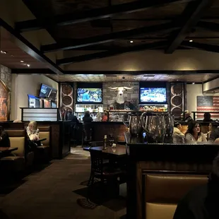 Bar and seating area