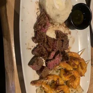 Steak and shrimp