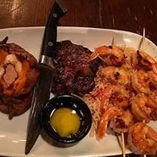 steak &amp; shrimp combo