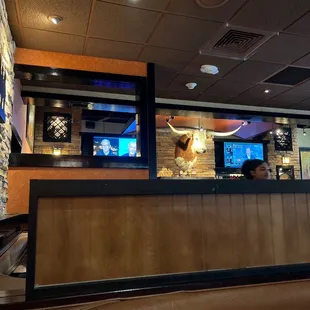 Bull and tv