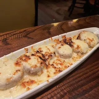 White Cheddar Stuffed Mushrooms