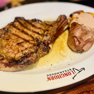 Outlaw Ribeye with Sweet Potato