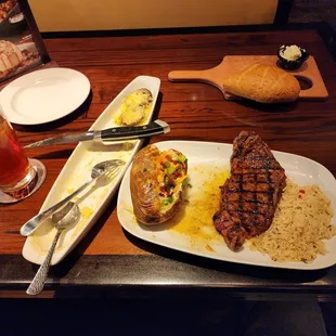 My steak with potato and cheese I didnt want