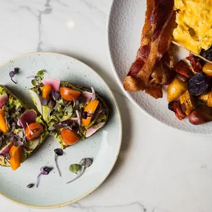 Avocado Toast &amp; American Breakfast