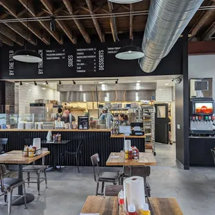 the interior of the restaurant