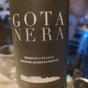 Supergood vino from owners hometown in Italy
