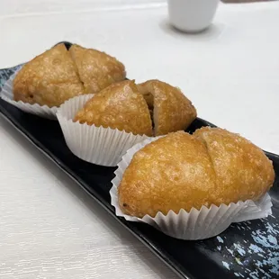 Deep fried meat dumplings