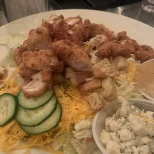 Salad with homemade Italian dressing!