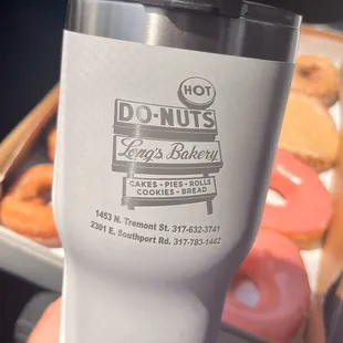 Pops is going to love his new tumbler! Donuts and coffee are his two favorite things.