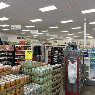 Inside store