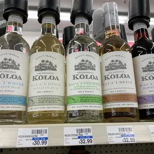 bottles of alcohol on a shelf