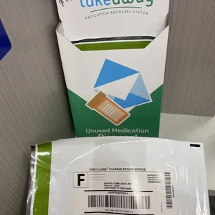 Unused med disposal mail in for purchase here.