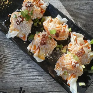 Spicy Shrimp Wontons