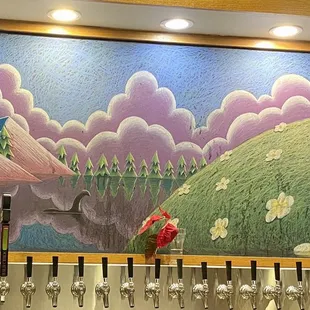 Loch Ness chalk art beer tap!  Best #chalk are in Colorado!