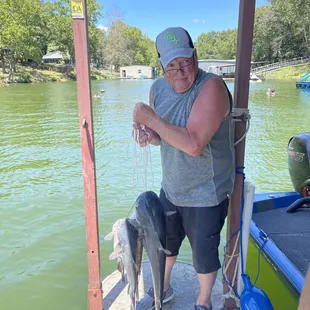 Those are keepers! Caught off the resort dock