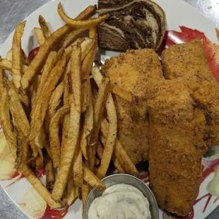 Friday Fish fry featuring hand breaded Haddock.