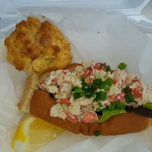 Here it is with a on the house cheddar biscuit for being the first customer!