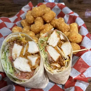 Bbq grilled chicken wrap
