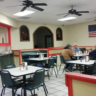 people sitting at tables