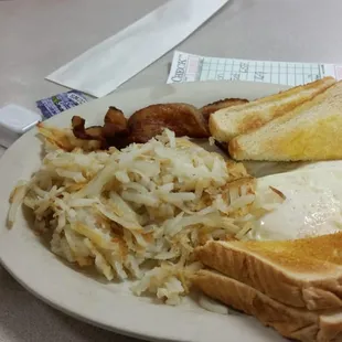a plate of breakfast
