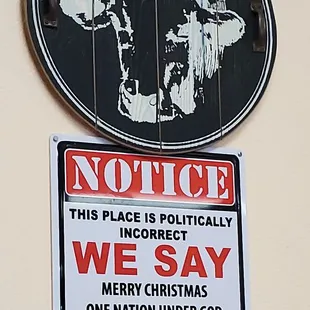 I would&apos;ve been glad to leave but didn&apos;t see this sign in time.